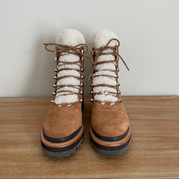 Marc Fisher LTD Izzie Shearling Boots - Size 8.5 - Picture 3 of 8